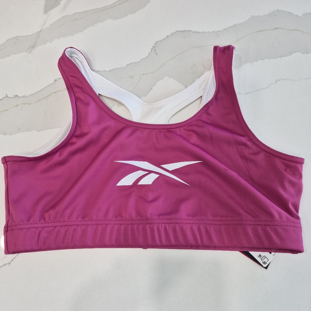 Reebok Women's Magenta Sports Bra XL Low Impact